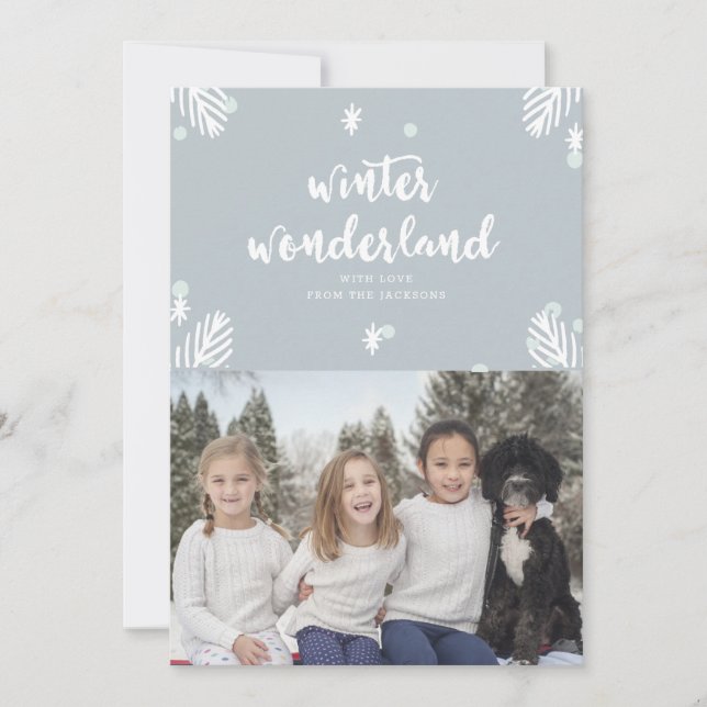 Tarjeta de vacaciones fotográficas Winter Wonderla (Anverso)