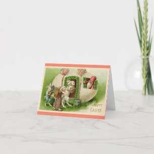 Tarjeta de vacaciones Gnome In Egg Child