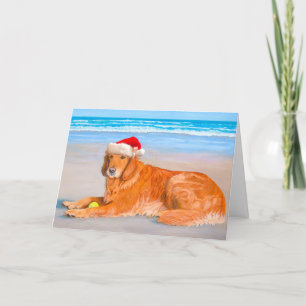 Tarjeta de vacaciones Golden Retreiver