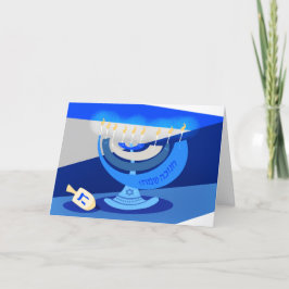 Tarjeta de vacaciones Hanukkah