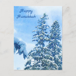 Tarjeta de vacaciones Hanukkah para Pinos Cubierto