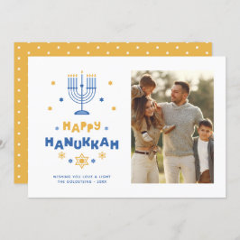 Tarjeta de vacaciones "Happy Hanukkah"