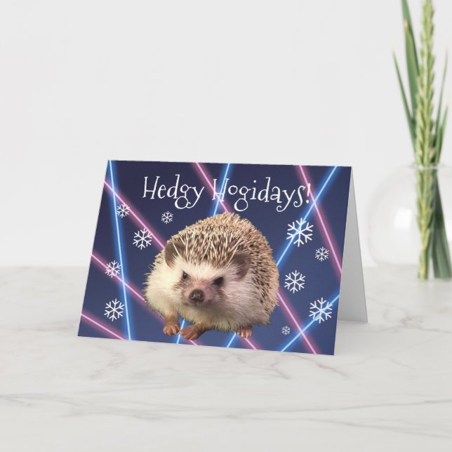 Tarjeta de vacaciones Hedgehog (Anverso)