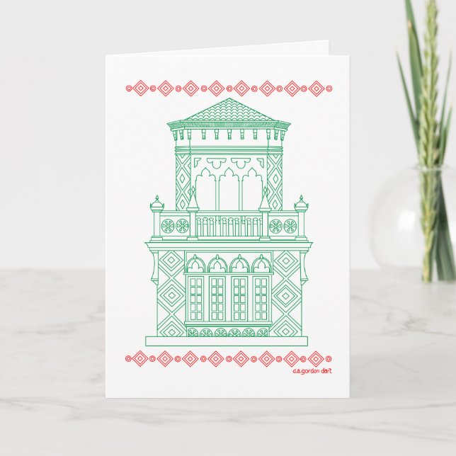 Tarjeta de vacaciones histórica de Sarasota (Anverso)