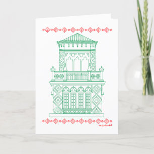 Tarjeta de vacaciones histórica de Sarasota