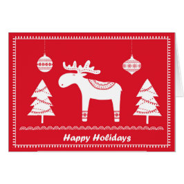 Tarjeta de vacaciones inspirada en Escandinavia. E