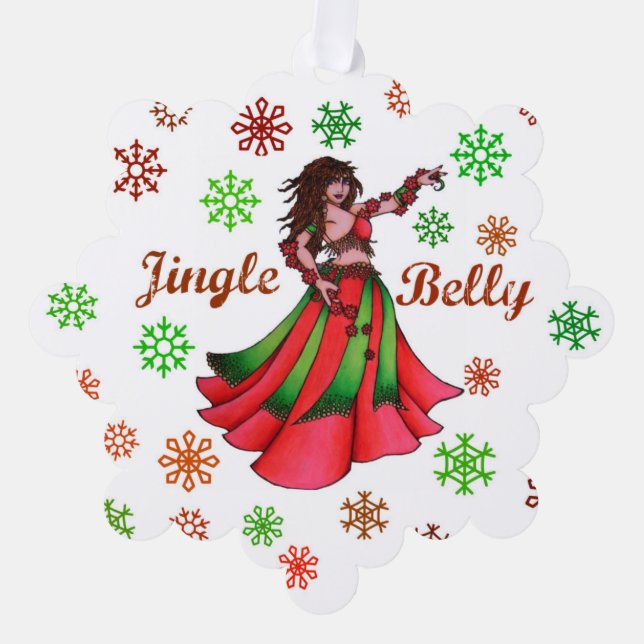 Tarjeta de vacaciones Jingle Belly (Anverso)