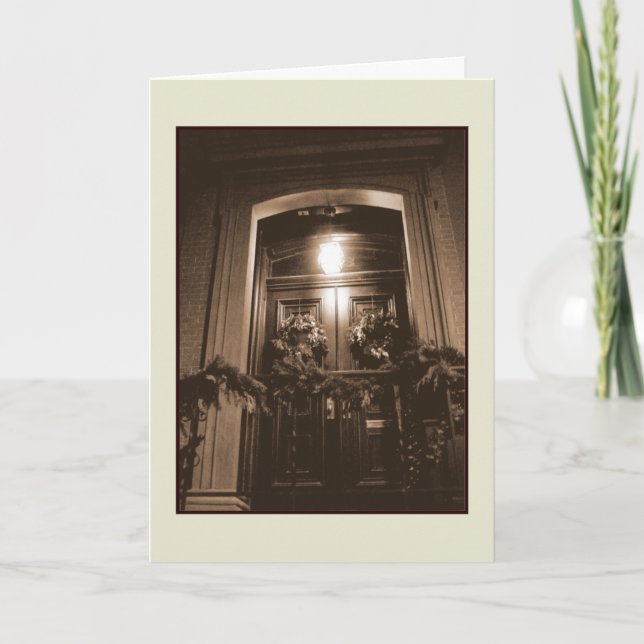 Tarjeta de vacaciones "La puerta del Navidad" - Cá (Anverso)