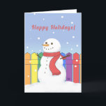 Tarjeta de vacaciones LGBTQ Snowman<br><div class="desc">La colección de mariposas es una línea de tarjetas de felicitación que cambia la cultura y celebra la belleza del amor diverso,  los diseños inclusivos y el talento colectivo. ¡Ven a unirte a la celebración de hoy mientras formamos un mejor mañana!</div>