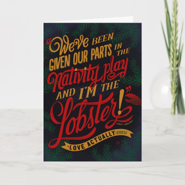 Tarjeta de vacaciones: "Love Really" - Nativity Lo (Anverso)