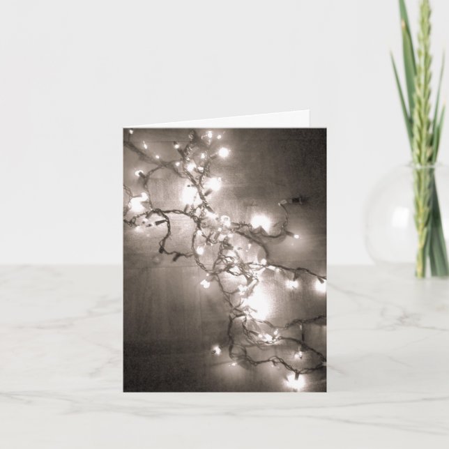 Tarjeta de vacaciones 'Luces brillantes' - Navidad (Anverso)