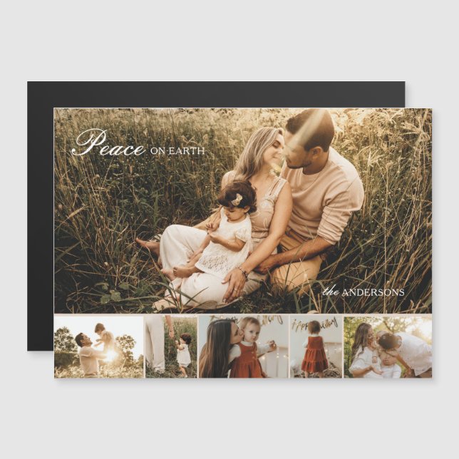 Tarjeta de vacaciones magnética multifotografía Pe (Anverso/Reverso)