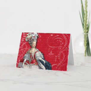 Tarjeta de vacaciones Marie Antoinette