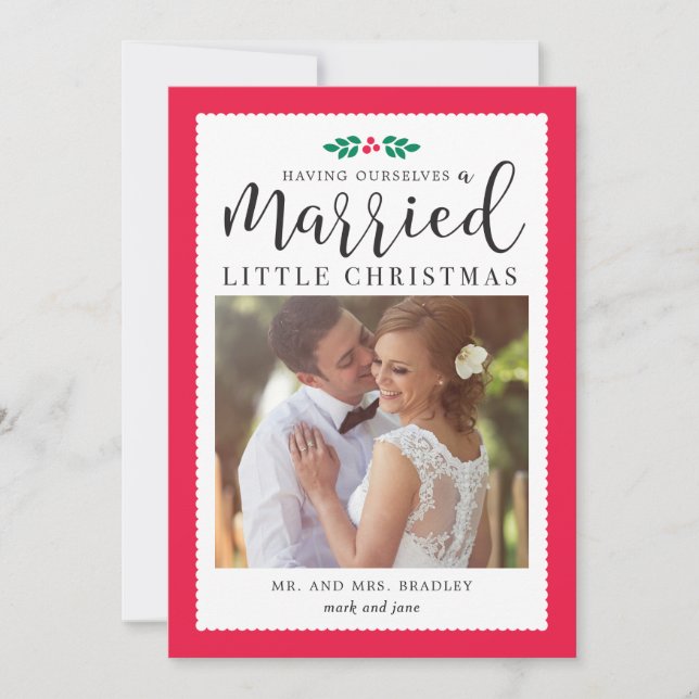 Tarjeta de vacaciones Matrimonios para pequeños Na (Anverso)