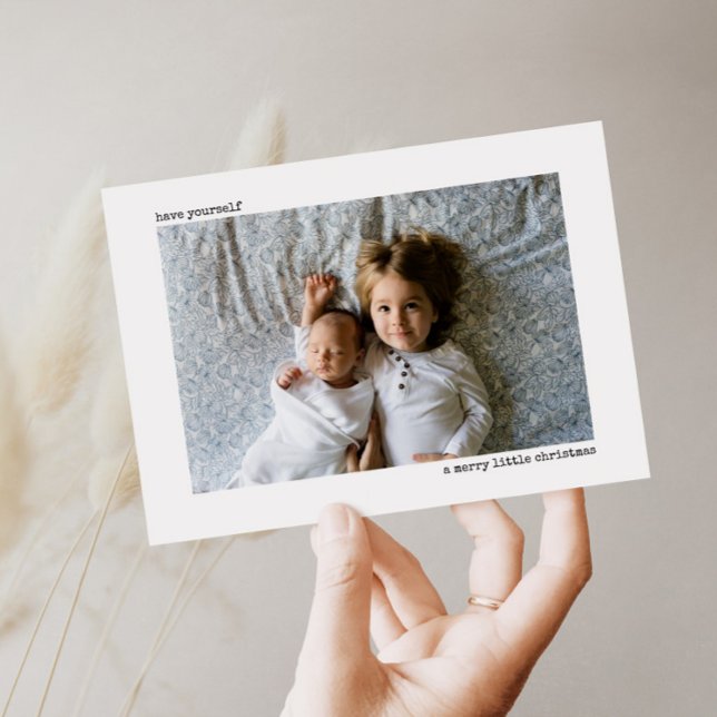 Tarjeta de vacaciones Merry Little Navidades (Subido por el creador)