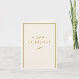 Tarjeta de vacaciones minimalista moderna – Neutra