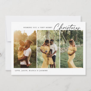 Tarjeta de vacaciones minimalista para Navidades m