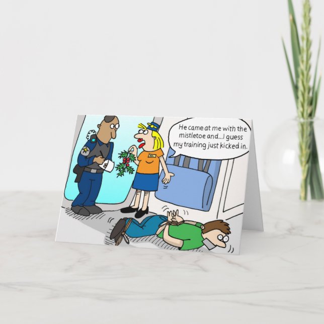 Tarjeta de vacaciones Mistletoe (Anverso)