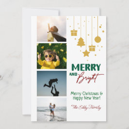 Tarjeta de vacaciones mora y brillante