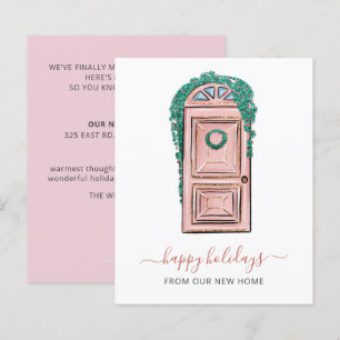 Tarjeta de vacaciones móvil de la puerta delantera