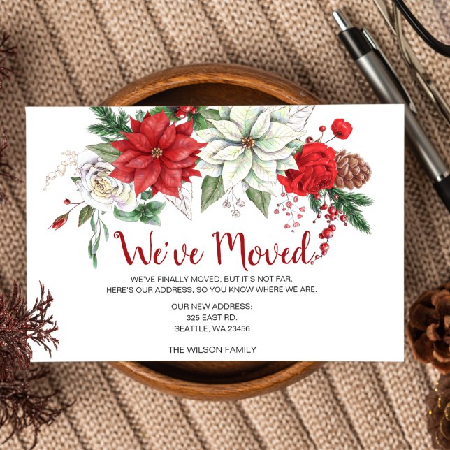 Tarjeta de vacaciones móvil Pine Weve de Poinsetti (Subido por el creador)