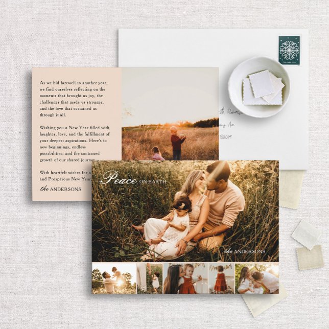 Tarjeta de vacaciones multifoto de Peace on Earth  (Subido por el creador)