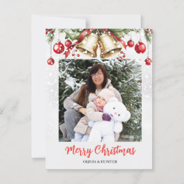 Tarjeta de vacaciones Navidades de marco fotográfi