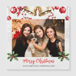 Tarjeta de vacaciones Navidades de marco fotográfi