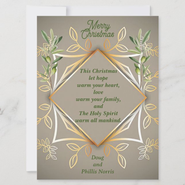 Tarjeta de vacaciones/Navidades para Navidades de  (Anverso)