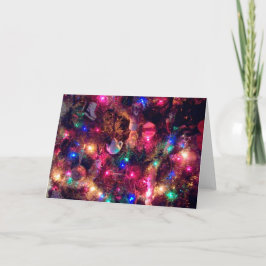 Tarjeta de vacaciones 'Navidades resplandecientes'