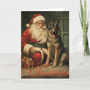 Tarjeta de vacaciones Navidades Shepherd de Aleman