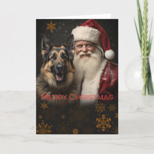 Tarjeta de vacaciones Navidades Shepherd de Aleman