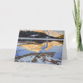 Tarjeta de vacaciones "Nieve temprana en Kananaski