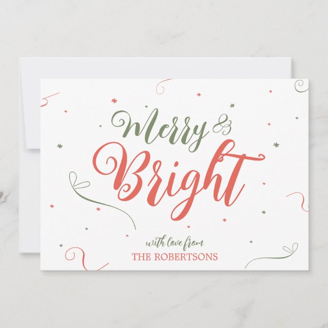 Tarjeta de vacaciones no fotográfica para Navidade (Anverso)