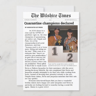 Tarjeta de vacaciones o Invitación de periódico