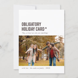 Tarjeta de vacaciones obligatoria Tarjeta de fotos