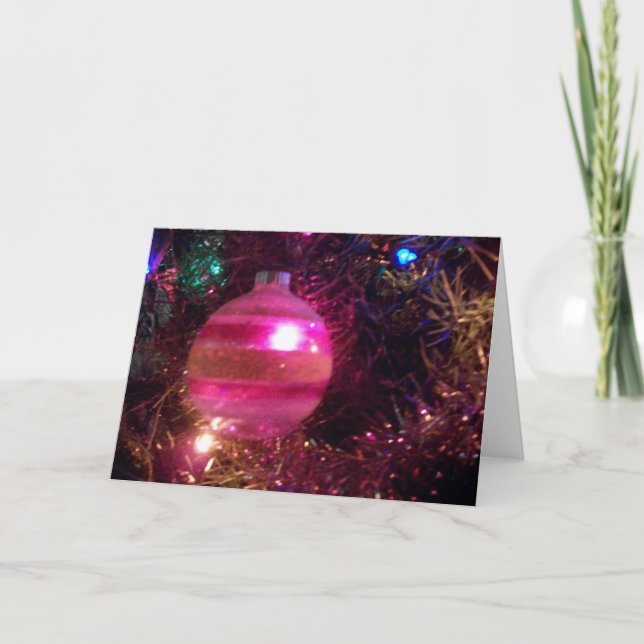 Tarjeta de vacaciones "Ornamento de época" - en bl (Anverso)