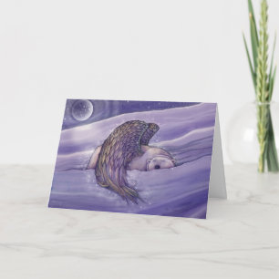 Tarjeta de vacaciones Oso polar con alas