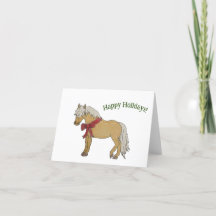 Tarjeta de vacaciones Palomino Pony