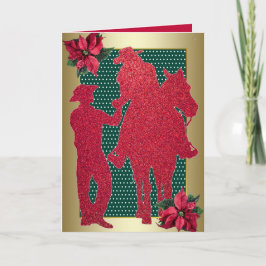 Tarjeta de vacaciones para caballos de Cowboy West