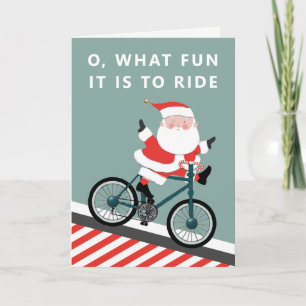 Tarjeta de vacaciones para ciclistas Navidades en