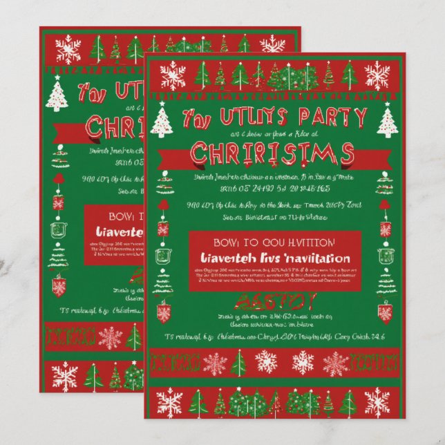 Tarjeta de vacaciones para navidades (Anverso / Reverso)