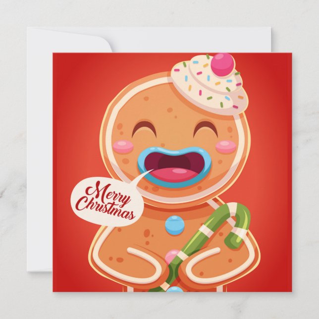 Tarjeta de vacaciones para navidades (Anverso)