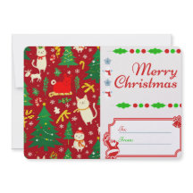 Tarjeta de vacaciones para navidades