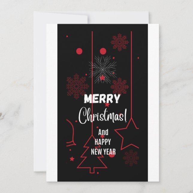 Tarjeta de vacaciones para navidades (Anverso)