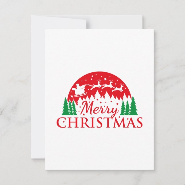 Tarjeta de vacaciones para navidades (Anverso)