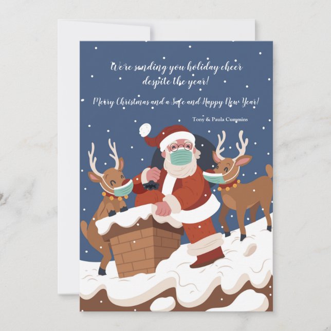 Tarjeta de vacaciones para navidades 2020 (Anverso)