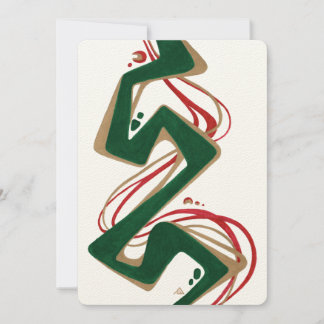 Tarjeta de vacaciones para Navidades abstractos mo