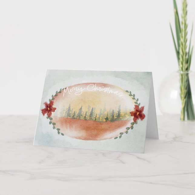 Tarjeta de vacaciones para Navidades acuáticos mod (Anverso)