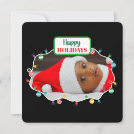 Tarjeta de vacaciones para navidades (añade tu pro